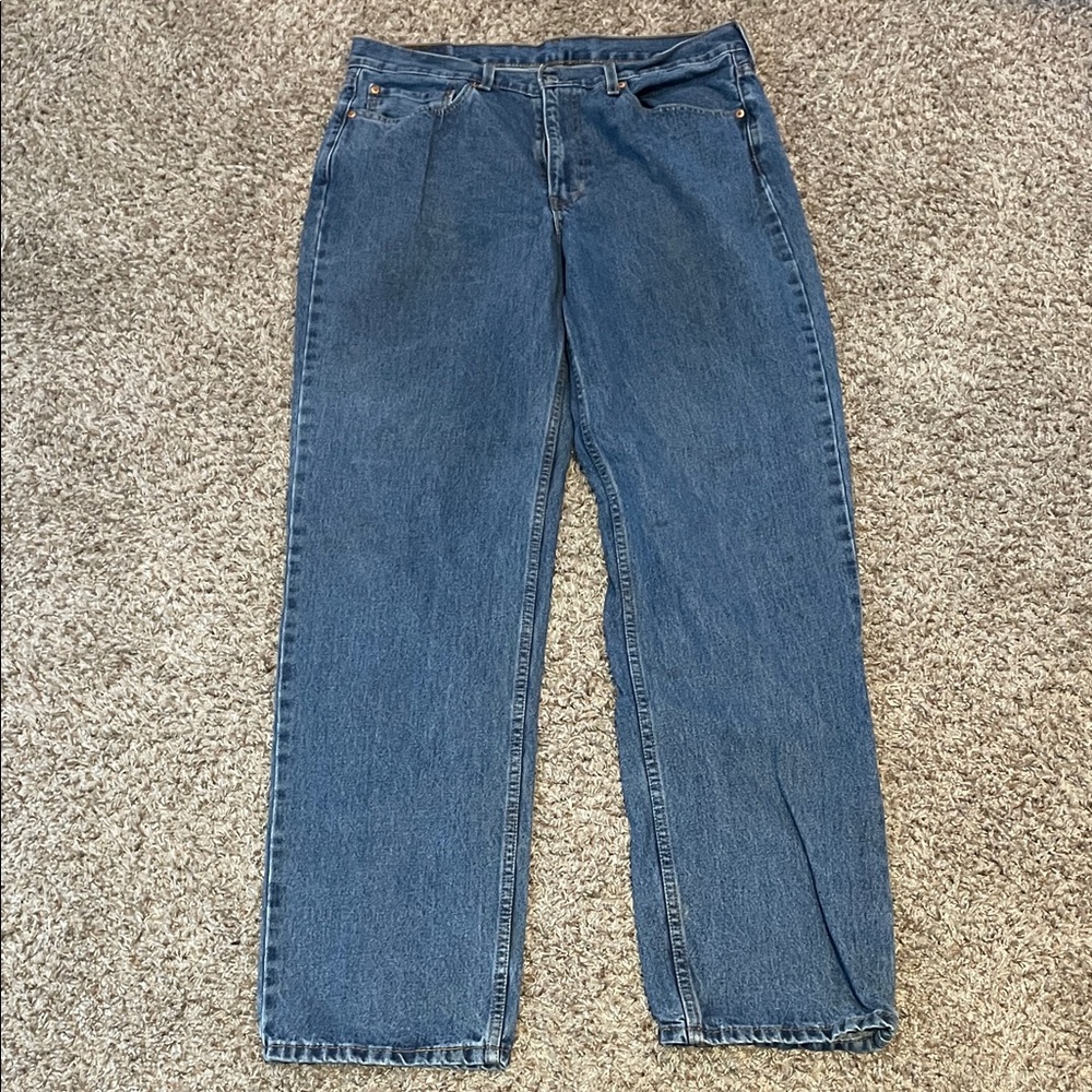 Levi's Relaxed Fit Blue Jeans for Men - 36" inseam